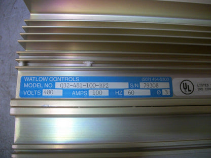 WATLOW QPAC SCR POWER CONTROLLER Q32-481-100-BF2 480VOLT 100AMP 3PH