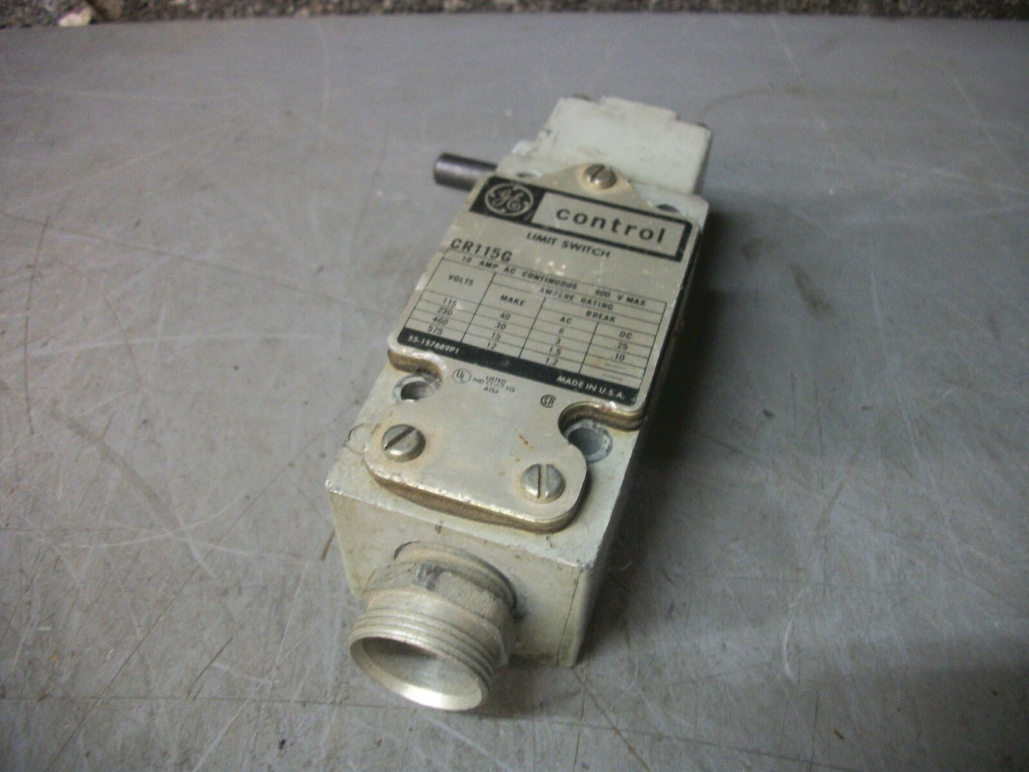 GE LIMIT SWITCH CR115G104