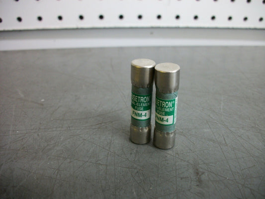 BUSSMANN FUSETRON FUSES FNM4 4AMP 250VOLT NOB