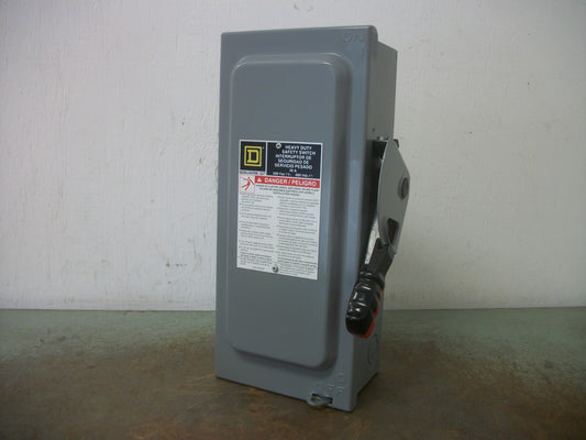 SQUARE D DISCONNECT TYPE 1 H361 30AMP 600VOLT 3POLE FUSIBLE
