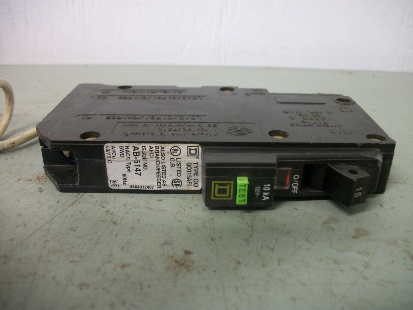 SQUARE D AFCI QO CIRCUIT BREAKER QO115AFI 15AMP 120VOLT 1POLE