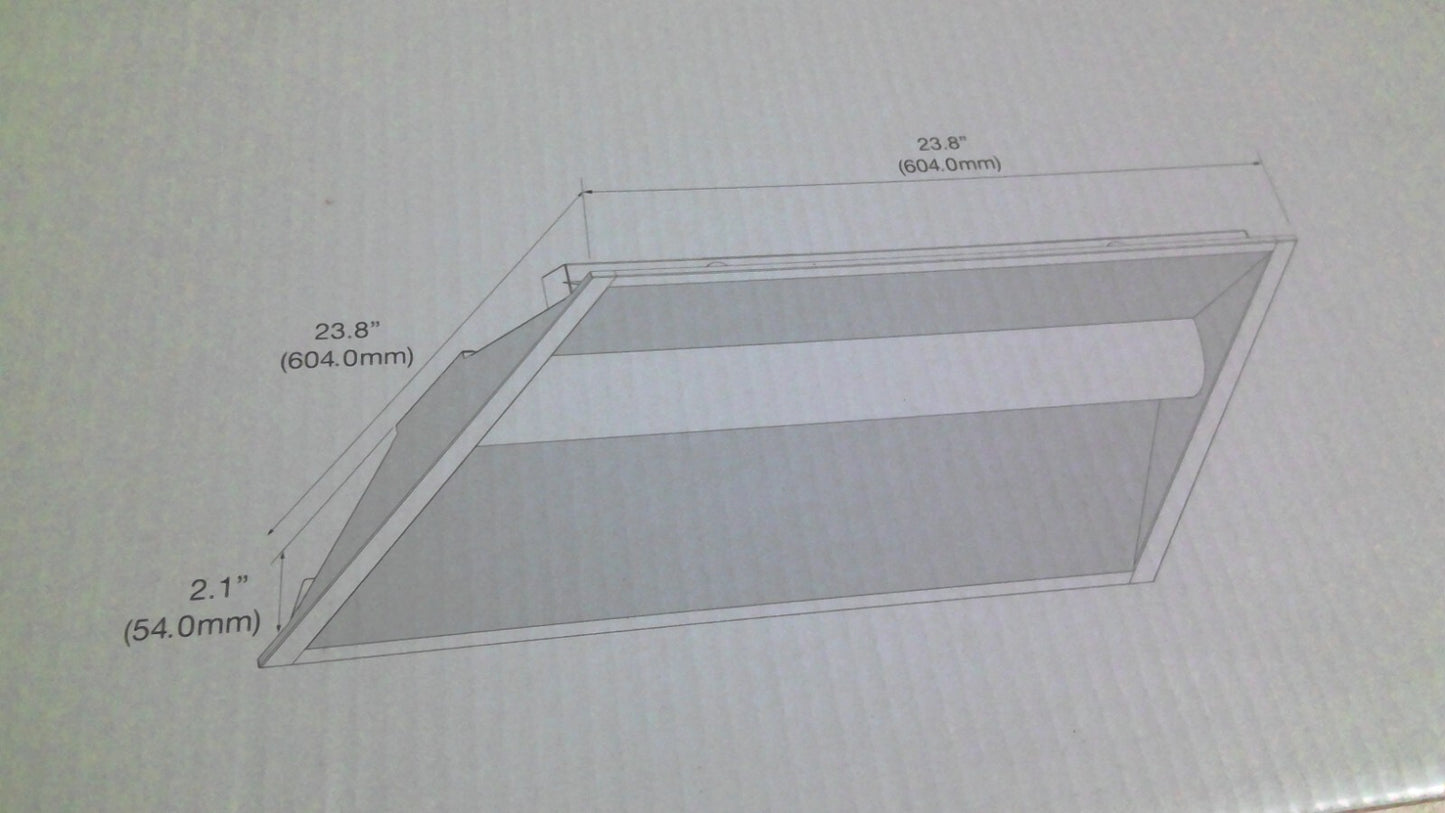 SYLVANIA 60446 2X2 VOLUMETRIC TROFFER VOLUME3A/028UNVD850/22G/WH 5000K 120/277V