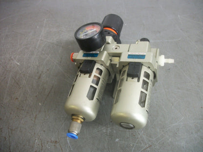 OMTEC 1/4" NPT PNEUMATIC FILTER/LUBRICATOR/REGULATOR FRL-1-F FRL-1-RL NOB
