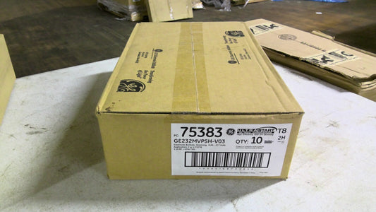 GE 75383 BOX OF 10 ULTRA START T8 ELECTRONIC BALLASTS GE232MVPSH-V03 120/277 NIB
