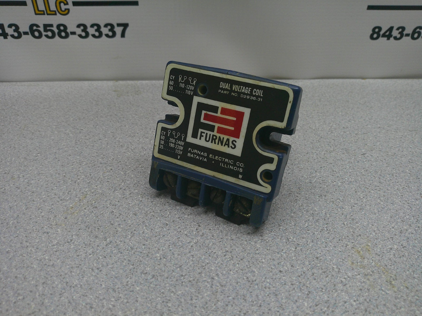 FURNAS DUAL VOLTAGE MAGNET COIL D2936-31 110-120VCOIL / 208-240VCOIL