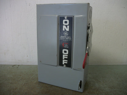 GE DISCONNECT TYPE 1 TG3221 30AMP 240VOLT 2POLE FUSIBLE