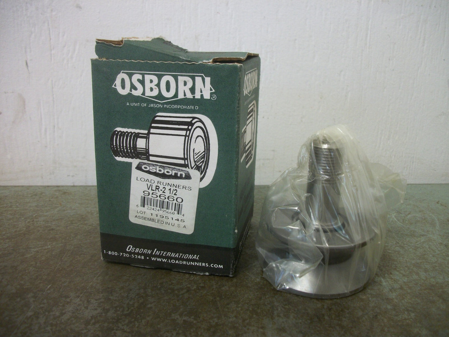 OSBORN 2-1/2" HEAVY DUTY LOAD RUNNER VLR-2-1/2 95660 NIB