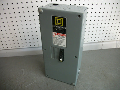 SQUARE D QO2100BN ENCL AFCI CIRCUIT BREAKER QO115CAFI 15AMP 120VOLT 1POLE