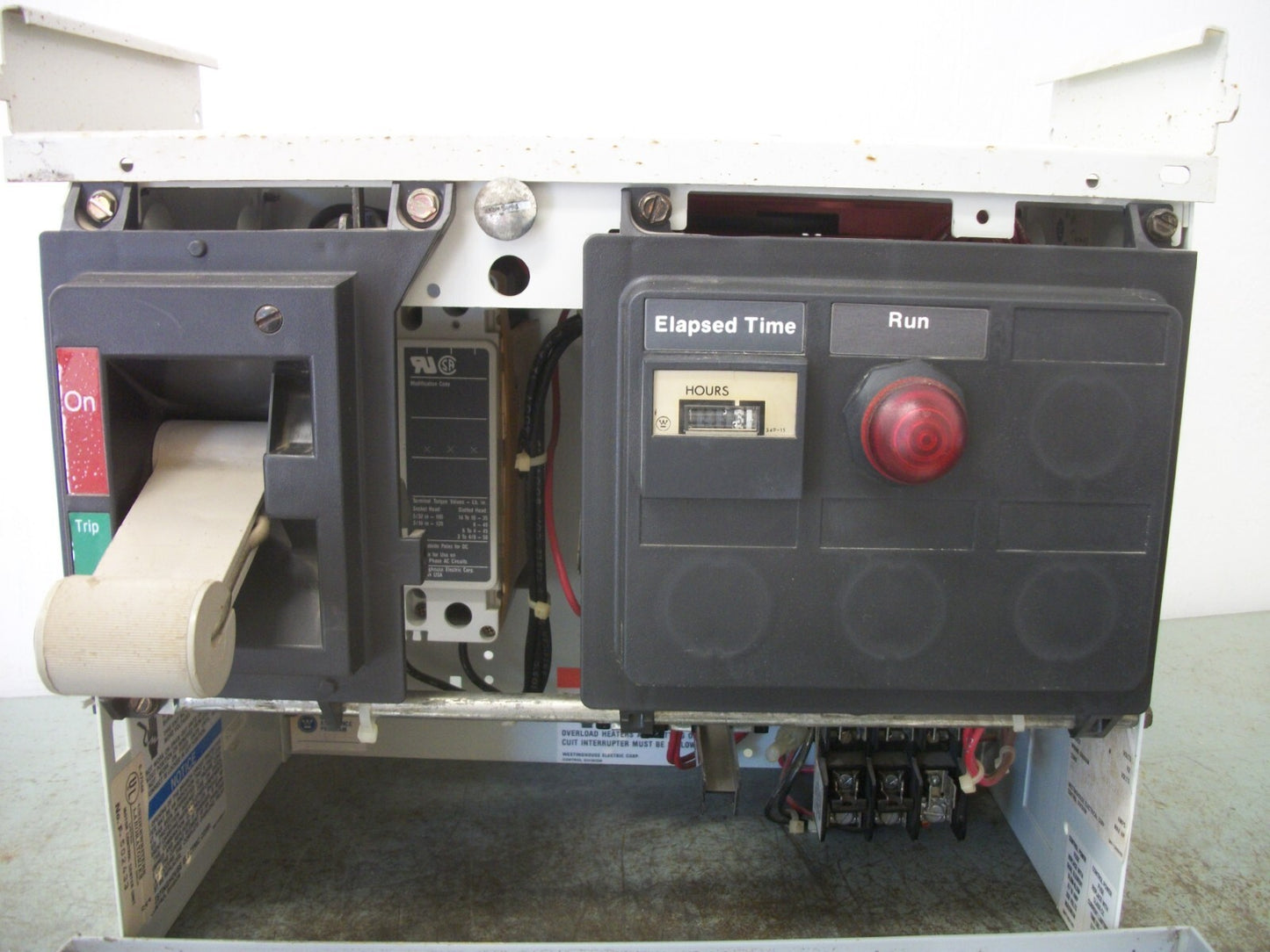 WESTINGHOUSE MCC STARTER BUCKET SIZE 1 A200M1CAC 120VCOIL 7AMP BREAKER
