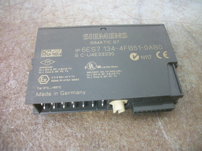SIEMENS SIMATIC S7 2AI U HS ANALOG ELECTRONIC MODULE 6ES7 134-4FB51-0AB0