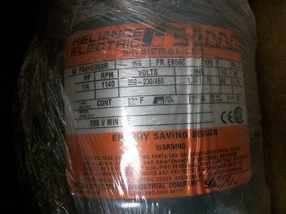 RELIANCE 1/4HP EB56C TENV AC MOTOR P56H5050R 460VOLT 3PH 1140RPM NIB