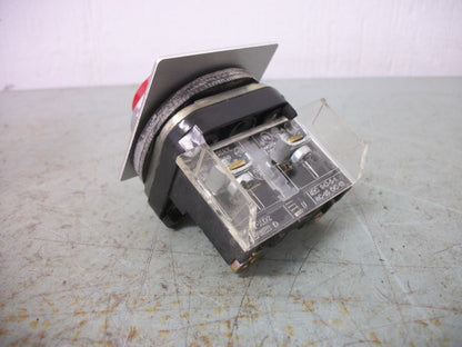 ALLEN-BRADLEY RED EXTENDED MOMENTARY PUSHBUTTON 800T-B... NOB