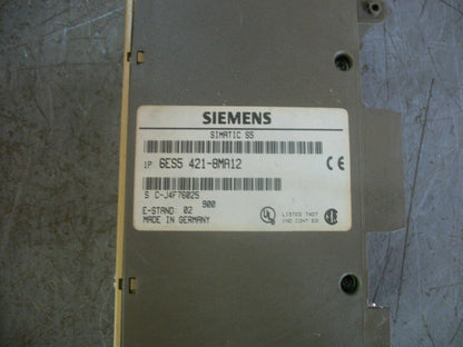 SIEMENS SIMATIC S5 8-POINT DIGITAL OUTPUT MODULE 6ES5 421-8MA12 24VDC