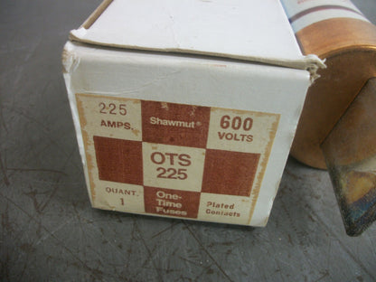 GOULD SHAWMUT ONE-TIME FUSE OTS225 225AMP 600VOLT NIB