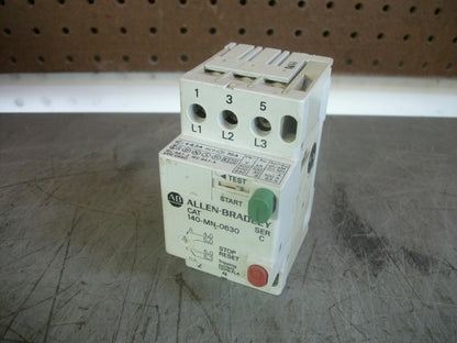 ALLEN-BRADLEY MOTOR CIRCUIT BREAKER 140-MN-0630 4-6.3AMP