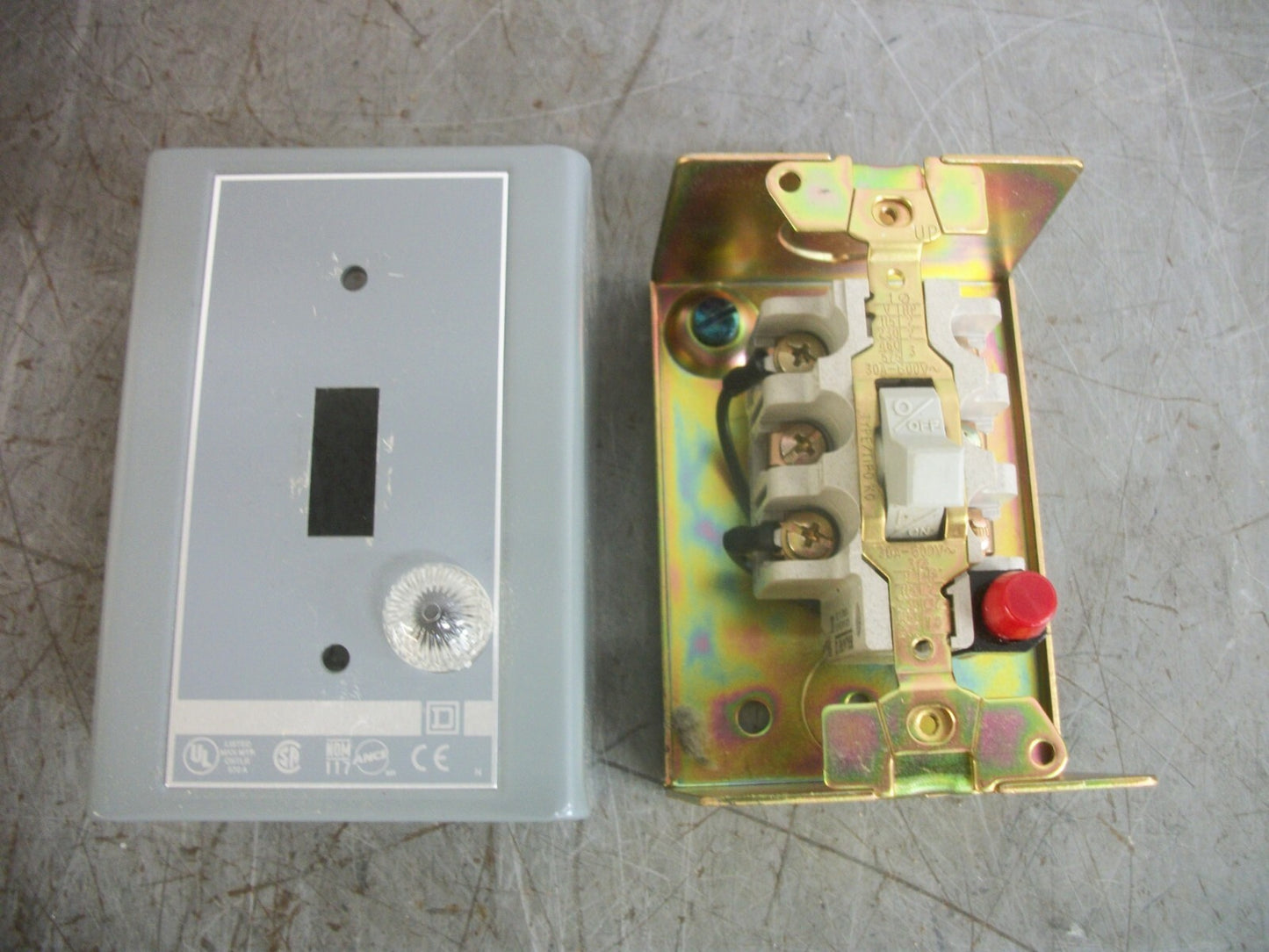 SQUARE D MANUAL MOTOR STARTING TOGGLE SWITCH 2510KGJ2C NIB