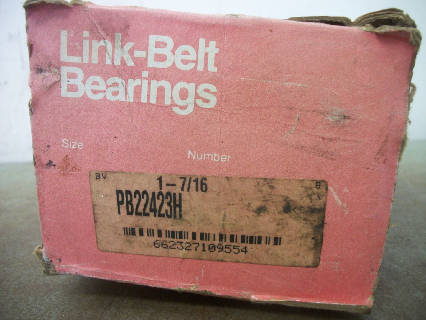 LINK-BELT 1-7/16" BORE 2-BOLT PILLOW BLOCK BEARING PB22423H NIB