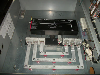 THOMSON AUTOMATIC TRANSFER SWITCH TS873A0400A1AE3AKKAA 400AMP 600VOLT 3PH