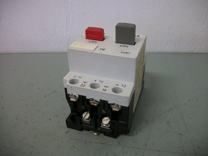 SIEMENS MOTOR CIRCUIT BREAKER 3VE1010-2B 0.1-0.16AMP