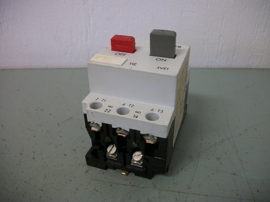 SIEMENS MOTOR CIRCUIT BREAKER 3VE1010-2B 0.1-0.16AMP