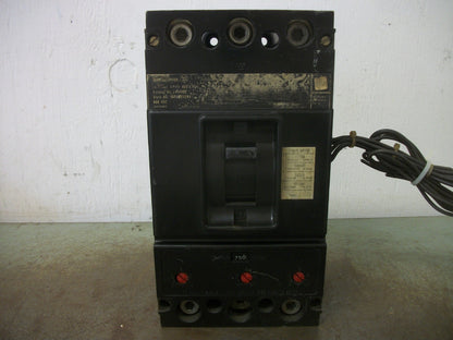 WESTINGHOUSE LB CIRCUIT BREAKER LB3400F 400AMP 600VOLT 3POLE W/350A TRIP & AUX