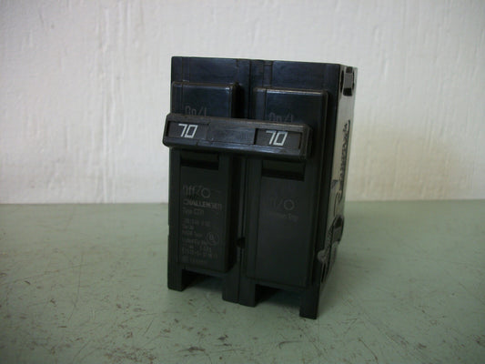 CHALLENGER TYPE C CIRCUIT BREAKER C270 70AMP 240VOLT 2POLE NOB