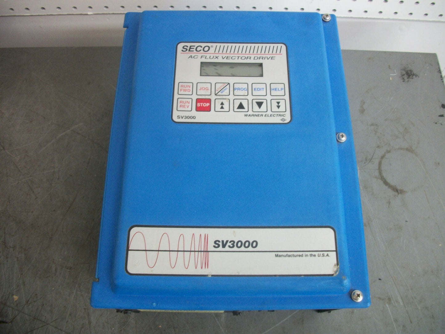 WARNER SV3000 5HP AC FLUX VECTOR DRIVE SV3205-01000 230VOLT 19AMP 5.6KVA