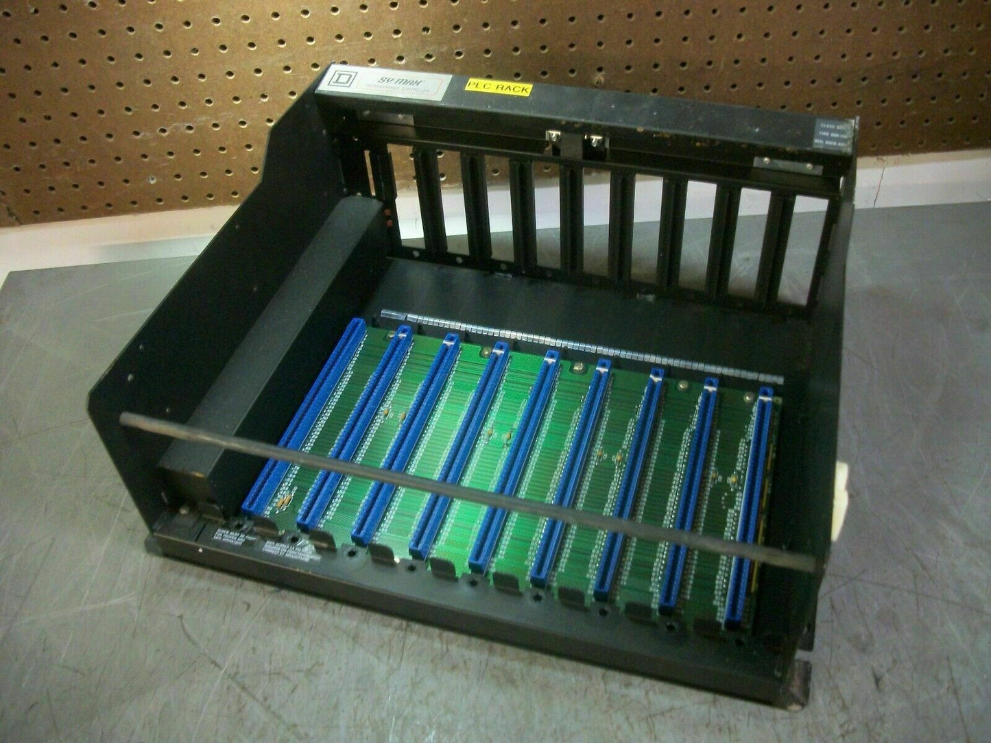 SQUARE D SY/MAX 9-SLOT PLC RACK CHASSIS 8030RRK200