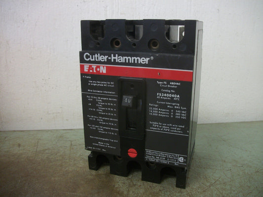 CUTLER-HAMMER FS CIRCUIT BREAKER FS340040A 40AMP 480VOLT 3POLE