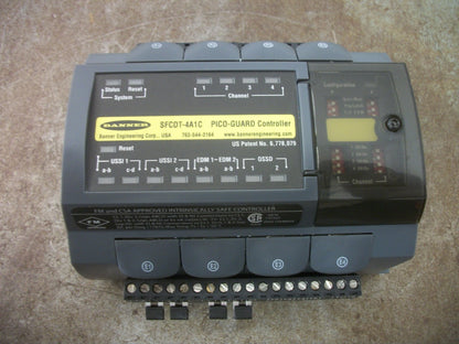 BANNER PICO-GUARD FIBER OPTIC 4-CHANNEL SAFETY CONTROLLER SFCDT-4A1C