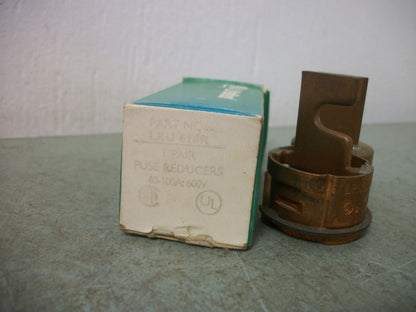 LITTELFUSE 1 PAIR FUSE REDUCERS LRU616R 60-100AMP 600VOLT NIB