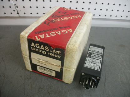 AGASTAT TIMING RELAY 2112-D-38ME 12VDC .75-10SEC NIB