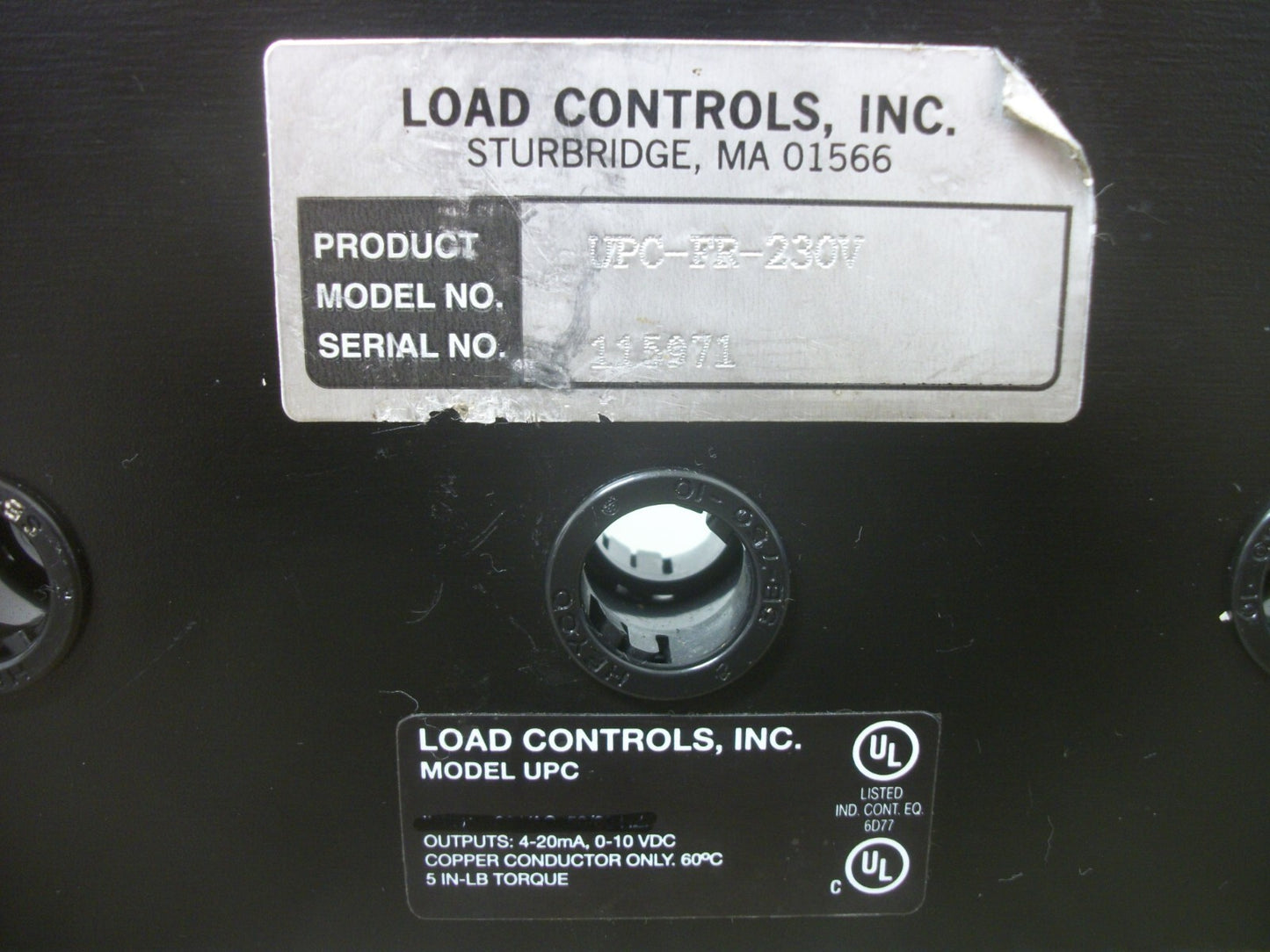 LOAD CONTROLS INC UPC UNIVERSAL POWER CELL UPC-FR-230V 4-20mA 0-10VDC