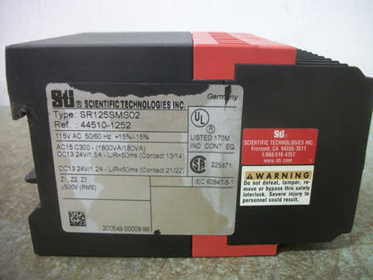 STI SR125SMS02 SAFETY RELAY 44510-1252