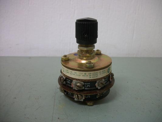 ELECTRO SWITCH 6-POSITION MAINTAINED SELECTOR ROTARY SWITCH 31302A