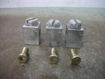 SQUARE D LOT OF 3 14-1/0 AL9CU ALUMINUM CIRCUIT BREAKER LUGS AL100FA NEW