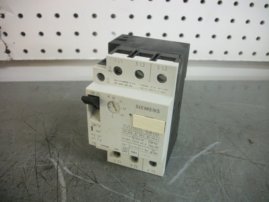 SIEMENS MOTOR PROTECTOR CIRCUIT BREAKER 3VU1300-1MF00 0.6-1AMP
