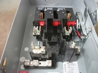 GE DISCONNECT TYPE 3R TH3222R 60AMP 240VOLT 2POLE FUSIBLE
