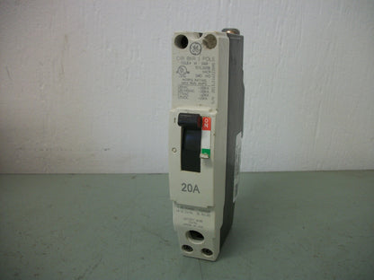 GE TEY CIRCUIT BREAKER TEY1020B 20AMP 277VOLT 1POLE