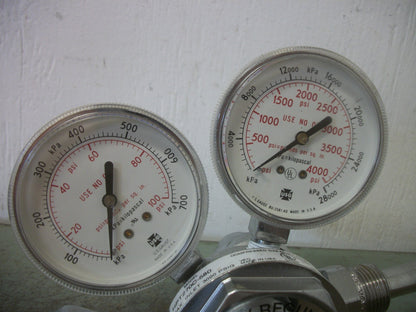 NATIONAL SPECIALTY GASES PNEUMATIC PRESSURE REGULATOR HPT270C-580 3000PSIG