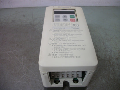 MITSUBISHI FREQROL-U100 1.5HP INVERTER DRIVE FR-U120-0.4K-UF 230VOLT 3PH 2.4AMP
