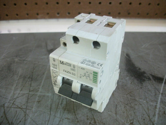KLOCKNER-MOELLER MINI CIRCUIT BREAKER FAZN S3 3AMP 400VOLT 2POLE