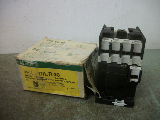 KLOCKNER-MOELLER INDUSTRIAL RELAY DILR40 120VCOIL 15AMP 600VOLT NIB