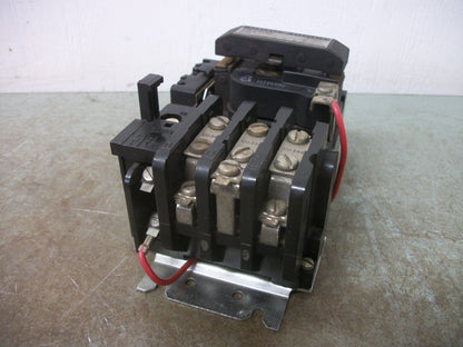 GE SIZE 00 MOTOR STARTER CR306A0 9AMP 115VCOIL 3PH 600V 2HP