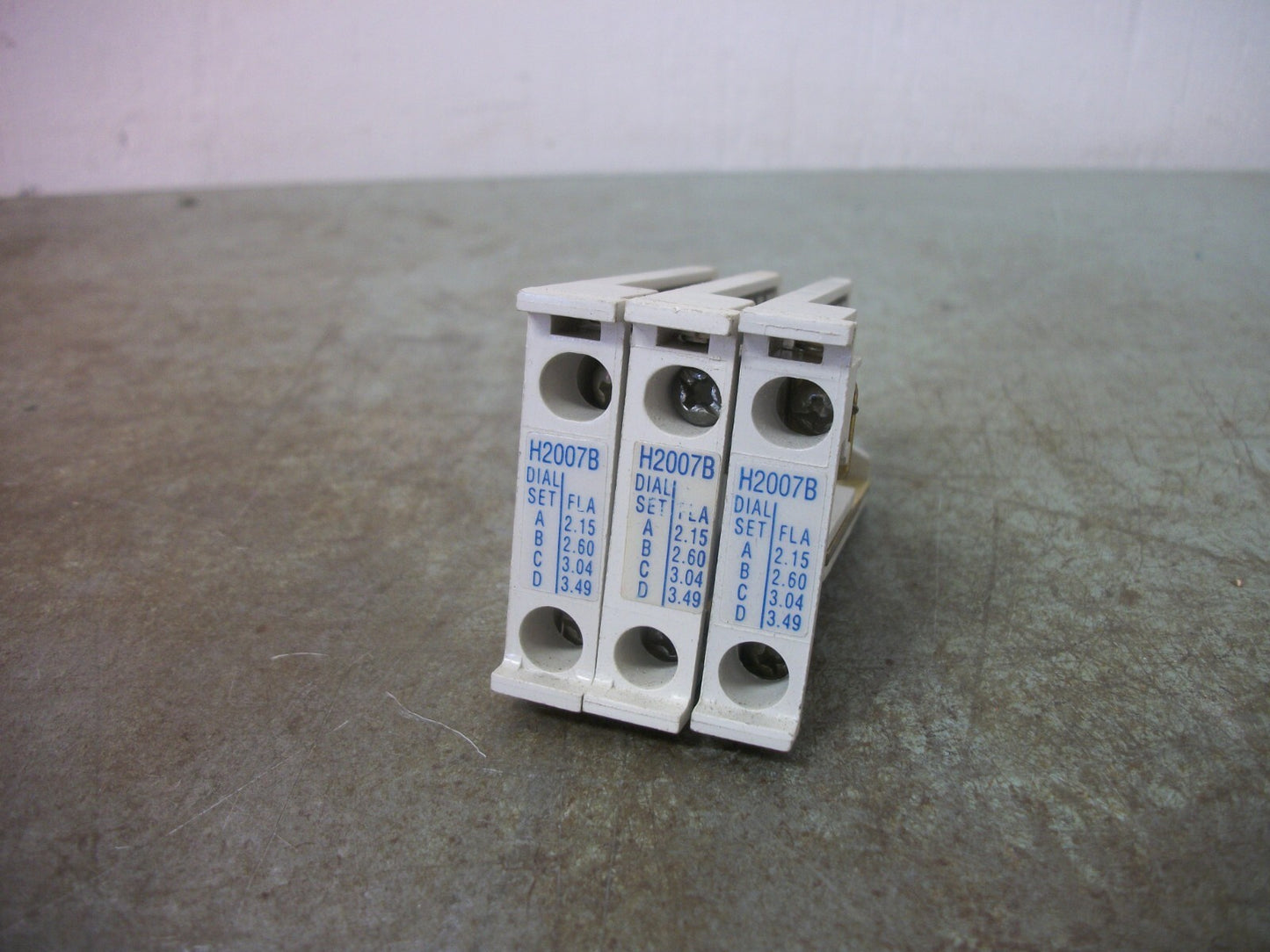 CUTLER-HAMMER LOT OF 3 FREEDOM SERIES OVERLOAD RELAY HEATERS H2007B