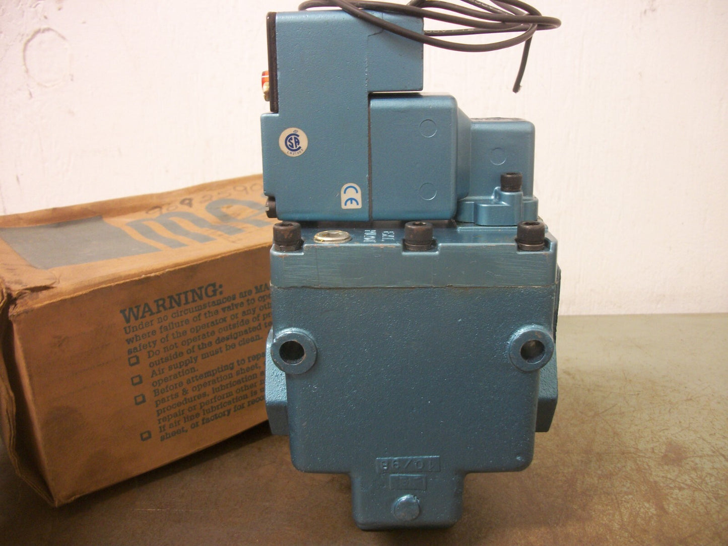 MAC SOLENOID VALVE 57C-12-116AA 150PSI 120VCOIL 15WATT NIB