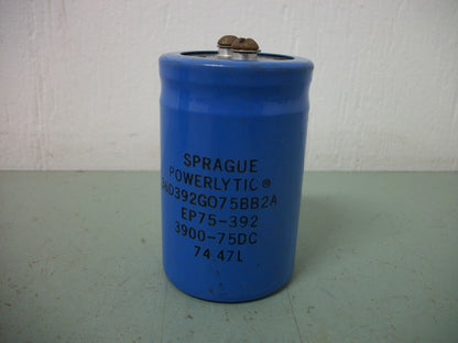 SPRAGUE 3900uF CAPACITOR 36D392G085BB2A 75VDC