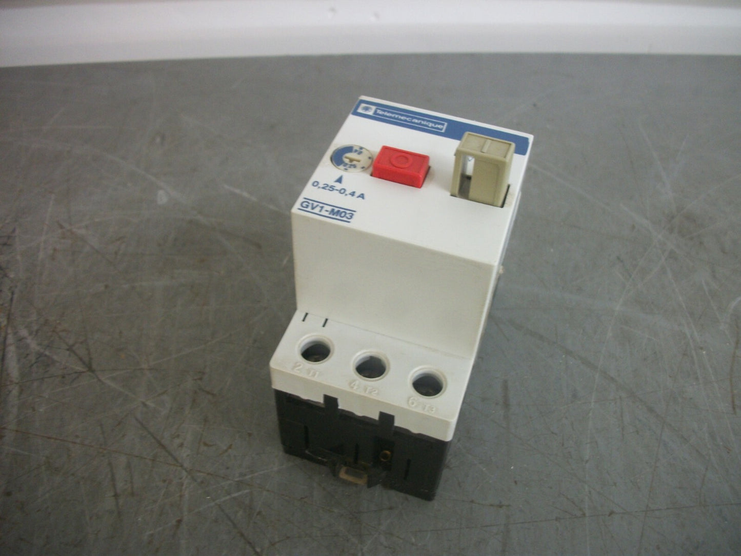 TELEMECANIQUE MOTOR CIRCUIT BREAKER GV1-M03 0.25-0.4AMP