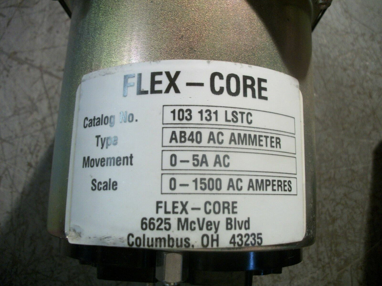 FLEX-CORE YOKOGAWA AB40 AC AMMETER 103 131 LSTC 0-1500 AC AMPS NEW