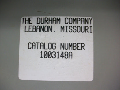 DURHAM COMPANY 24 X 24 X 10 ENCLOSURE TYPE 1 1003148A